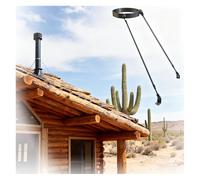 Weatherproof Roof Chimney Supports Bracket with Screws, Stainless Steel Brackets for Wood Stove Pipe, Easy to Install(Hoop Dia - 8 11/16"(220mm))