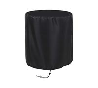 Weatherproof Table Case, Patio Round Cover, 20.87x22.83 Inches Mat with Cord, Sturdy 210D Oxford, Waterproof Enclosure with Black Style, Protective Barrier for House & Yard