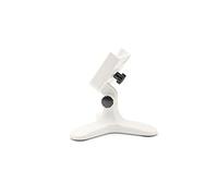 WeatherTech DeskFone - Soporte universal ajustable para teléfono celular para escritorio, mostrador, mesa, diseño de trípode para carga de iPhone y smartphone, pomos de metal negro