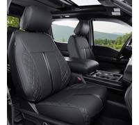 WeatherWard Fundas de Asiento para Ford F150 2015-2023 2024, Fundas de Asiento de camión para Ford F150, Accesorios SuperCrew/CrewCab (XL/XLT), Color Negro, Juego Completo