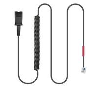 Weatwo RJ9 Cable Adaptador para Auriculares Plantronics Plantronics Quick Disconnect U10P-S QD Cord Compatible con Yealink T20P T21P T26P T23G T46G T48G T42S T46S Avaya 1608 9608 Panasonic