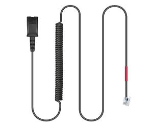 Weatwo RJ9 Cable Adaptador para Auriculares Plantronics Quick Disconnect