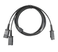 Weatwo Training Y--Splitter Adapterkabel für QD Kopfhörer Kompatibel mit allen Plantronics Quick Disconnect-Headsets Splitterkabelanschluss für Callcenter, Monitorung, Trainingung, PC, Festnetztelefon