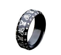 WEAV Nuevo Anillos Góticos Con Sello De Satán De Lucifer, Anillos De Sello Punk Para Hombres Y Mujeres, Joyería Pagana Vintage