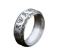WEAV Nuevo Anillos Góticos Con Sello De Satán De Lucifer, Anillos De Sello Punk Para Hombres Y Mujeres, Joyería Pagana Vintage