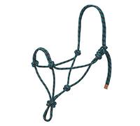 Weaver 35-7799-R3 Cuerda Trenzada de Diamante Halter, Negro/Azul huracán, Media Caballo
