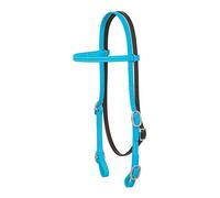 Weaver Brahma - Cinta de Piel para la Cabeza, 35-1993-HB, Azul (Hurricane Blue), Horse