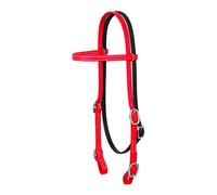 Weaver Brahma - Cinta de Piel para la Cabeza, 35-1993-RD, Chili Pepper Red, Horse
