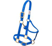 Weaver - Cabestro de Cuero Ajustable, Azul, 1" Large Horse