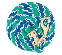 Weaver Cuero Valor Cuerda de Plomo con latón 225 Snap, Lime Zest/huracán Azul/Morado Jazz, 5/8 "x 8", n/a, Blue/White/Green, 5/8 Inches x 8'