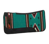 Weaver Equine 31x 32 Almohadilla para silla de montar de caballo de fieltro de mezcla de lana de tejido único contorneada Almohadilla para silla