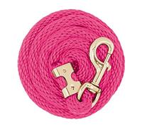 Weaver Equine Value - Cuerda de Plomo de Polietileno, Color Rosa Diva, Cuerda de Plomo de Caballo de 8 pies con Broche Chapado en latón 225, Agarre Suave y cómodo, Tachuelas para Uso Diario