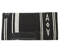 Weaver Leather 35-1673-p2 Almohadilla de sillín acrílica con Forro Polar, 22 x 22 Pulgadas, Negro/Gris, Pony