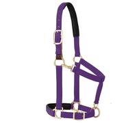 Weaver Leather Cabestro Acolchado Ajustable para Barbilla y Garganta, 1 Pulgada Promedio de Tiro de Caballo o año, Morado