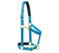 Weaver Leather Cabestro Acolchado Ajustable para Barbilla y Garganta, Caballo pequeño de 1 Pulgada o Tiro de destete, Azul sólido