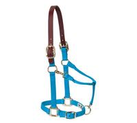 Weaver Leather Cabestro Ajustable de Nailon para Caballo, Promedio, Azul huracán