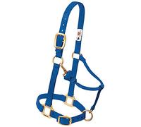 Weaver Leather, Cabestro Ancho Ajustable de Nailon para Caballo de Tiro Largo, Azul