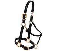 Weaver Leather Cabestro para caballo, de nailon, ajustable, de piel auténtica