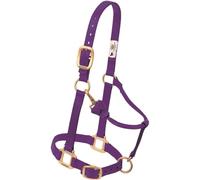 Weaver Leather Cabestro para caballo, de nailon, ajustable, de piel auténtica - 35-7033-PU, Púrpura