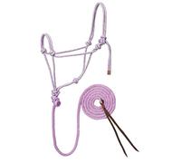 Weaver Leather - Cabestro y Correa de Cuerda Trenzada de Diamante, Color Lavanda/Menta/Gris
