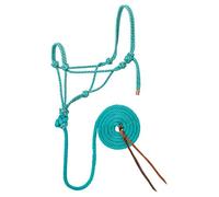 Weaver Leather - Cabestro y Correa de Cuerda Trenzada de Diamante, Color Verde Azulado/Gris/Naranja