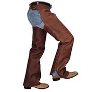 Weaver Leather Chaparreras de Trabajo de Cuero de Grano Completo de Escopeta, marrón, M Mujeres