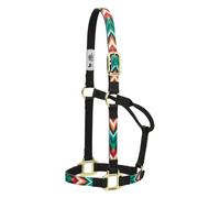 Weaver Leather Chevron - Cabestro de Caballo de Nailon no Ajustable, pequeño, Negro/Multicolor
