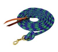 Weaver Leather Correa de Vaquero de poliéster Unisex con Broche, 5/8 Pulgadas x 10 pies, Negro/Morado/Menta