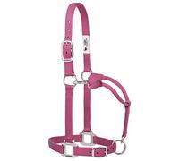 Weaver Leather Original - Halter de Nailon Ajustable con Accesorios cromados, 35-7375-BH, Blush, 1 Inches Average Horse