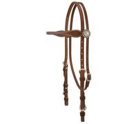 Weaver Leather Stacy Westfall ProTack - Cabezal de Piel con Diadema, Color marrón