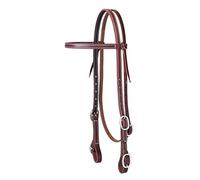 Weaver Leather Working Cowboy - Cabezal de latón Macizo, Color marrón, 10-0517, Stainless Buckle bit Ends, 5/8 Inches