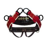 Weaver piel WLC 315 sillín con 1 "Heavy Duty con cincha para correas de pierna - 08-01035-XL, Marrón/Rojo