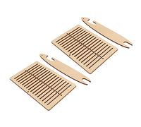 Weaving Kit for Kids and Beginners, Wooden Weaving with Weaving Stick, DIY Educational Craft Kit Made of Splinter - Free Poplar Wood for Tapestry and Scarf Making