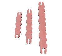 Weaving Shuttle: Madera de Pino Ondulado Multifuncional Shuttle Sticks Herramienta para Mantas, Sombreros Bufandas, Herramientas de Tejido Esenciales para Artesanos