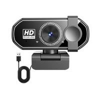 Web cam 1080P con Micrófono Cámara Web de Transmisión con Cubierta de Privacidad, Vista de 120°, Plug & Play,Camara Ordenador para Windows/MacOS/Linux,para Videoconferencias/Gaming/Conferencias