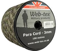 Web-tex - Rollo de cordón Paracord de 3 mm - 100 Metros - MTP