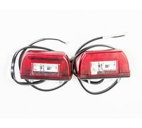 Web Truck 2 luces LED para matrícula, 12 - 24 V, marca E, luz de matrícula, par, 5 bombillas LED, luz de matrícula para remolques, caravanas, remolques, camiones