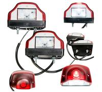 Web Truck 2 x 6 luces LED para matrícula de 12 V 24 V con certificado E para matrícula de coche SMD trasera par coche camión coche coche