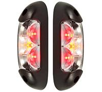 Web Truck 2 x LED luz de gálibo luz de posición 12-24V, 3 colores: blanco, rojo, naranja para camiones, remolques, caravanas, etc.