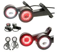 Web Truck 2 x luz de gálibo pequeña 12V 24V, blanco, rojo, para camiones, remolques, camiones de remolque, en un corto, caravana inclinada, etc.