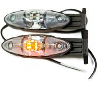 Web Truck 2 x luz de posición LED Luz de posición Colgante 12-24V, 3 colores: blanco, rojo, naranja para camiones, coches, remolques, caravanas, etc.