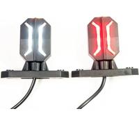 Web Truck 2 x Luz lateral de posición LED moderna 12V 24V con marca de homologación E Luz de posición coche camión caravana KFZ Lámpara blanco rojo naranja