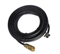 Web Truck Manguera de inflado de neumáticos, cable para tractor y camión, 18 metros, M16, acoplamiento rápido, aire comprimido, negro, caucho sintético