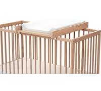 Webaby Cambiador extraíble para cuna madera de haya barnizada 60 x 120 cm