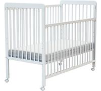 Webaby Cuna bebé con lateral deslizante madera Blanco 60 x 120 cm