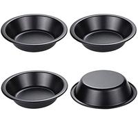 webake 4 moldes redondos para quiche, diámetro de 12 cm, antiadherente, redondos, para quiche