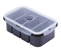 webake Bandeja de Congelador para Cubos de Sopa Contenedor de Silicona con Tapa 1 Taza 250 ml Extra Grande Bandeja de Cubitos de Hielo Jumbo para Sopa, Caldo, Salsa, Mantequilla, Preparación de