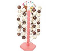 webake Cake Pop - Soporte de madera para piruletas, 48 agujeros, soporte para piruletas, para mesa de postre, boda, cumpleaños, baby shower fiesta