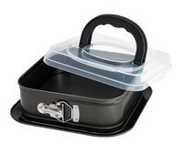 webake Molde cuadrado para tartas de 24 x 24 cm, molde desmontable para tartas y tartas de queso, 24 x 24 cm, con revestimiento antiadherente