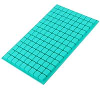 Webake Molde de silicona con forma de osito de goma, forma cuadrada, 126 moldes de silicona para chocolate, dulces, cubitos de hielo, gomas, gelatina, bombones, caramelo